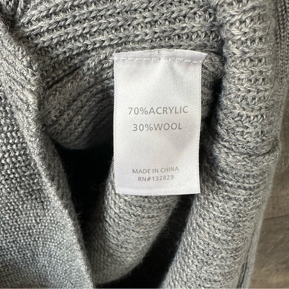 Lovers + Friends Kenora Wool Blend Cardi in Charcoal Small - Picture 5 of 8